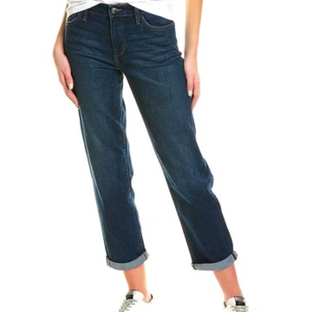 Joe's Jeans Niki Boyfriend Straight Leg Cuffable in Taffyta Size 30 Medium Wash